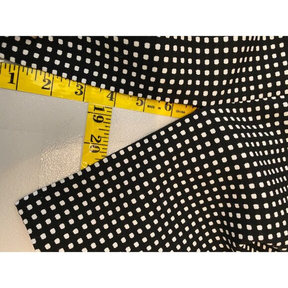 White House Black Market Black WHBM Polka Dot Pencil Skirt Size 4 - Picture 9 of 9